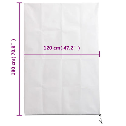 Plant Fleece Covers with Zip 2 pcs 70 g/m² 1.2x1.8 m