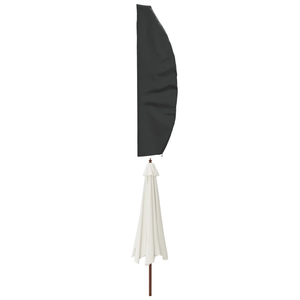 Garden Umbrella Cover Black 280x30/81/45 cm 420D Oxford