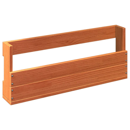 Wall-mounted Shoe Racks 2 pcs Wax Brown 59x8.5x23.5 cm Solid Wood Pine